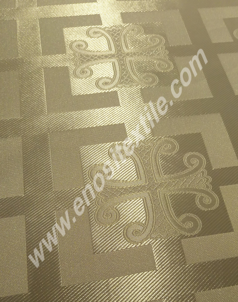 KL-011 White-Silver Brocade Fabrics